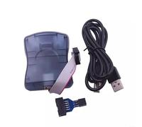 KiraKira Programmatore USB AVRISP ad alta velocità, comunicazione completa a 12 MHz, orologio regolabile fino a 8 MHz, compatibile con AVR Studio e tutti i microcontrollori AVR tramite ISP o PDI