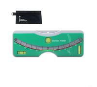 KiraKira Righello per angolo spinale, misurazione scoliosi con livella a bolla integrata, misuratore di curvatura posteriore portatile, rilevamento precoce in cliniche e case (verde)