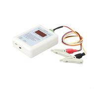 KiraKira YMC01 - Milliohm DC portatile, tester a bassa resistenza con azzeramento automatico, display a LED 8888, interruttore di controllo della resistenza del contatto e del cavo (clip piccola 2R)