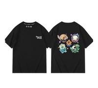 KIRALEUE Slay The Spire 2 Chibi Ironclad Silent Defect Regent Necrobinder T-Shirt | Unisex Cute STS2 Game Merch-Black||x_l