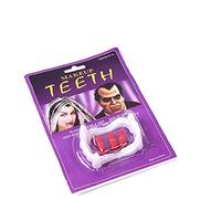 KIRALOVE Denti costume vampiro Dracula Twilight colore bianco capsule sangue accessorio Halloween carnevale uomo donna ragazzi