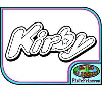 Kirby Logo Nintendo O Adesivo Vinile Poster Muro Laptop Console Auto Window Game