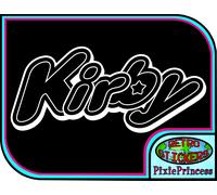 Kirby Logo Nintendo O Adesivo Vinile Poster Muro Laptop Console Auto Window Game