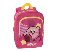 KIRBY - Zaino Asilo con Spallacci Imbottiti e Regolabili, Vano e Tasca Frontale Zip - Zainetto Asilo, 23x30hx14cm