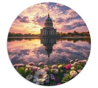 Kirche Puzzle Rotondo 1000 Pezzi Rompicapo Per Adulti E Bambini Kirche Building Scenery Church Park Impossibile Creativo Colorato Giocattolo Regalo Bambino 1000pcs (67.5x67.5cm)