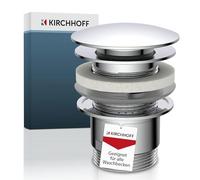 Kirchhoff Design Set universale scomparsa, valvola troppopieno, tappo di scarico per lavello e lavabo del bagno, cromo 98807330, Standard