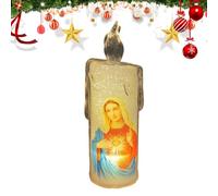 Kirdume Candele tremolanti a LED, Candela Finta elettrica Senza Fiamma, Candele finte elettriche, Candele a lume di Candela a LED, Candele realistiche Senza Fiamma, Candele a Colonna a LED per Feste