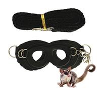 Kirdume Corda di trazione dello Scoiattolo - Guinzaglio per criceti 3 Pezzi Comfort Harness Sugar Gliders Strap,Sugar Gliders Comfort Harness Regolabile Walking Small Animal Leading Chain per Garden