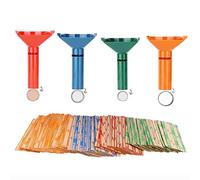 Kirdume Set di Tubi per Monete Easy Wrap | Contamonete e Avvolgi Rotoli per Tutte Le Monete | Rotoli e Tubi di smistamento, 4 Involucri di Monete Assortiti per Penny, Nichel, dimes e Quarti, Comodo