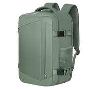 KIRFEIHT Zaino da Viaggio 40x20x25 per Ryanair 20L Bagaglio a Mano Aereo Piccolo - Borsa da Viaggio per Cabina, Zaini Universali per Uomo e Donna per Scuola Trekking Lavoro - Verde