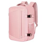 KIRFEIHT Zaino da Viaggio 40x20x25 per Ryanair 20L Bagaglio a Mano Aereo Piccolo - Borsa da Viaggio per Cabina, Zaini Universali per Uomo e Donna per Scuola Trekking Lavoro - Rosa