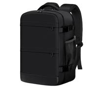 KIRFEIHT Zaino da Viaggio 40x20x25 per Ryanair - Bagaglio a Mano Aereo Piccolo Borsa da Viaggio per Cabina, Zaini Universali per Scuola Trekking Lavoro (Nero)