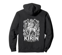 Kirin Presagio di Purezza Giapponese Mitico Guardiano Felpa con Cappuccio