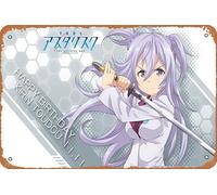 Kirin Toudou Gakusen Toshi Asterisk The Asterisk War: The Academy City On The Water poster decorazione da parete retrò metallo latta segno 20,3 x 30,5 cm
