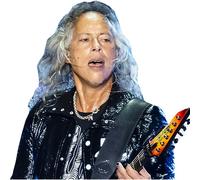 Kirk Hammett (Guitar) Ritaglio di buddy a metà corpo