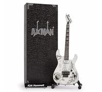 Kirk Hammett (Metallica): White Ouija - Replica di chitarra in miniatura - Regali musicali - Scala ornamentale fatta a mano 1/4