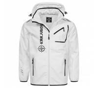 KIRKJUBØUR® "Alvik" Uomo Giacca SOFTSHELL colonna d'acqua 10.000 mm bianco/nero bianco XL