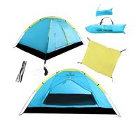 KIRKJUBØUR® Tenda da campeggio Vindr per 1 persona: impermeabile, leggera e stabile, ideale per le avventure in campeggio, con aste in fibra di vetro, dimensioni compatte e pratica borsa per il