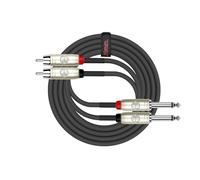 Kirlin cable ap-403pr-06/BK - 6 feet - Dual RCA to Dual 1/10,2 cm cavo patch