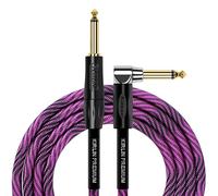 KIRLIN Cavo IWB Instrument Cable, 1/4 di pollice ad angolo retto a dritto, nero viola Wave, 3 m (IWB-202 BFGL-10/WBP)