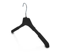 Kiroplast 20 Grucce Salvaspazio Estendibili Appendiabiti Spalla Estendibile per Camicie Magliette T-Shirt Plastica Salvaspazio Appendini Stampelle Ometti Grucciola (Nero)