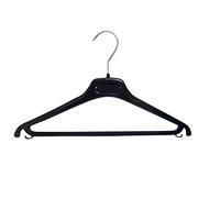 Kiroplast 30 Grucce Appendiabiti per Camicie Magliette Appendini Plastica Salvaspazio Antiscivolo Spalla Stretta Stampelle 42cm