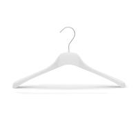 Kiroplast Grucce Appendiabiti per Camicie Magliette Appendini Plastica Salvaspazio Antiscivolo Spalla Stretta Capospalla (Bianco, 39cm/25pezzi)