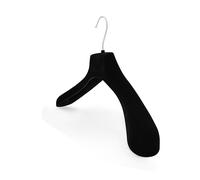 Kiroplast Grucce Velluto Capospalla Spalla Larga Appendini Velluto Stampelle Floccate Appendini Floccati Grucce Antiscivolo per Abiti (LUNGHEZ.42CM)