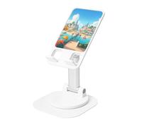 KIRROWE A Joyful Holiday by The Seaside, supporto da scrivania regolabile per iPhone e tutti i telefoni, rotazione a 360°, pieghevole integrato