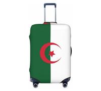 Kirrowe Bandiera dell'Algeria - Copertura protettiva antigraffio per bagagli da 45,7 a 81,3 cm, Nero , L