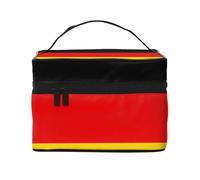 KIRROWE Borsa da trucco da viaggio di colore blu naturale per le donne, custodia cosmetica portatile, custodia organizer di grande capacità per tutti i tuoi oggetti di bellezza, nero, Taglia unica