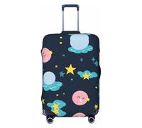 Kirrowe Copertura per bagagli con cielo notturno astratto protettivo antigraffio per bagagli da 45,7 a 81,3 cm, Nero , L
