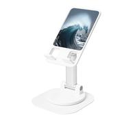 KIRROWE Giant Waves in the Ocean, supporto da scrivania regolabile per iPhone e tutti i telefoni, rotazione a 360°, pieghevole integrato