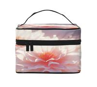 KIRROWE Golden Wolf Head Travel Makeup Bag per donne, custodia portatile per cosmetici, grande capacità, organizer per tutti i tuoi oggetti di bellezza essenziali, Fiori che sbocciano al sole, Taglia