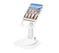 KIRROWE Happy Little Fox - Supporto da scrivania regolabile per iPhone e tutti i telefoni, rotazione a 360°, pieghevole integrato