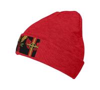 KIRROWE Mystic Vow Beanie Cappelli per uomini e donne, berretto alla moda lavorato a maglia per ragazzi, cappelli in maglia acrilica, morbidi e caldi cappelli invernali rossi