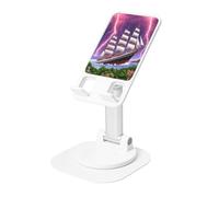 KIRROWE The Giant Wheel Under Lightning - Supporto da scrivania regolabile per iPhone e tutti i telefoni, rotazione a 360°, pieghevole integrato