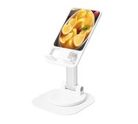 KIRROWE The Taste of Lemon - Supporto da scrivania regolabile per iPhone e tutti i telefoni, rotazione a 360°, pieghevole integrato