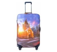 Kirrowe Winter Under The Sunshine - Copertura protettiva per valigia, antigraffio, adatta per bagagli da 45,7 a 81,3 cm, Nero , XL