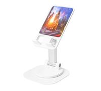 KIRROWE Winter Under The Sunshine - Supporto da scrivania regolabile per iPhone e tutti i telefoni, rotazione a 360°, pieghevole integrato