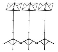 3x Set Leggio Musicale per Spartiti richiudible Pieghevole Regolabile con Borsa