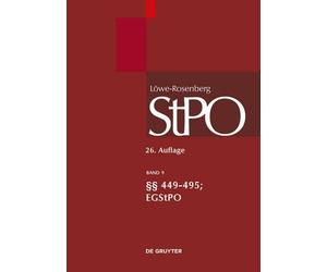 Kirsten Graalma Löwe/Rosenberg. Die Strafprozeßordnung und da (Copertina rigida)