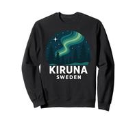 Kiruna Svezia Aurora Boreale Aurora Boreale Retro Artico Felpa