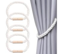 KIRVOS 4 Pezzi Fermatenda Magnetiche,Colore Cammello,Fascette Magnetici per Tende,Calamite per Tende,per Tende, Cravatte, Cravatte, Cravatte con più Spesse Torsione