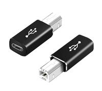 KIRVOS Adattatore da Tipo C Femmina a USB B Maschio,Connettore di Conversione Tipo C a USB B per Sincronizzazione Dati,compatibile con pianoforte elettrico, laptop e altri dispositivi di tipo C