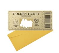 KIRVOS Buoni personalizzabili con adesivi da grattare, biglietti da grattare, biglietto di compleanno, buono cinematografico, buono di viaggio, regalo di compleanno personalizzabile