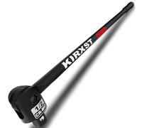 KIRXST Chiave a Bussola 1/2", Breaker Bar Sbarra 600mm, Metrico Barra di Rottura, Premium Mango Articulado con Testa Girevole a 250° Gradi per Ruote Auto