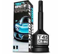 KIRXST Chiave a Bussola Torx a Stella, Punta T45 1/2" Pollice, CR-MO, Adatto per Le Automobili L'Attrezzatura Della Famigli