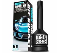 KIRXST Chiave a Bussola Torx a Stella, Punta T50 1/2" Pollice, CR-MO, Adatto per Le Automobili L'Attrezzatura Della Famigli