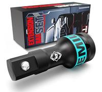 KIRXST Prolunghe Cricchetto 3/4", Estensione a Impatto 100 mm, Bussola e Avitatore per Riparazione Auto e Manutenzione Generale